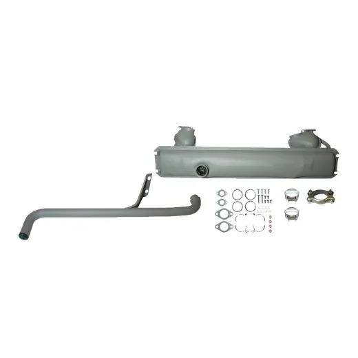 VW Bus T2 T2b Endtopf-Set mit Anbaumaterial '73-'79