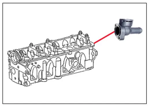 VW Bus T3 K�hlmittelflansch 1,6 TD JX