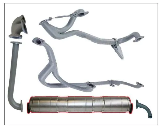 VW Bus T3 Auspuff-Endtopf WBX 1,9 2,1 ohne Kat