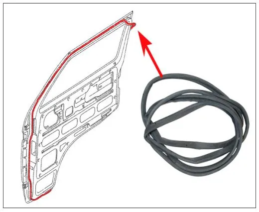 VW Bus T3 T�rdichtung beidseitig passend