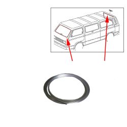 VW Bus T3 Zierleiste in Chrom fr Front- oder Heckscheibendichtung