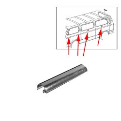 VW Bus T2 T3 Chrommuffe fr Zierleiste seitlich