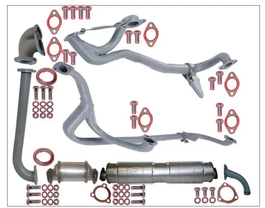 VW Bus T3 Auspuff Montagesatz komplett f�r alle WBX