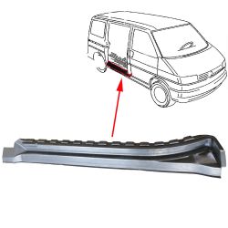 VW Bus T4 Reparaturblech Schiebetrschweller innen