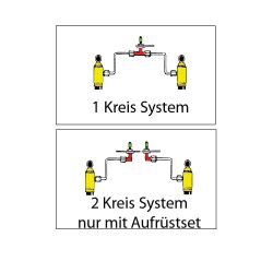 Montage Set / Erweiterung auf 2-Kreislauf Niveauregulierung