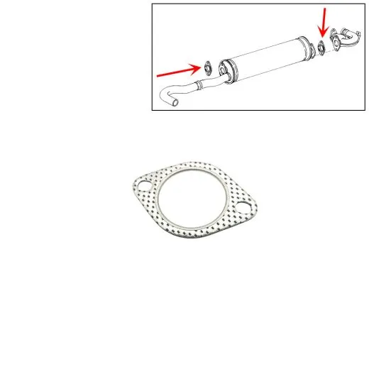 VW Bus T3 Dichtung fr Auspuff-Endtopf 1,6 LBX CT
