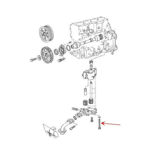 VW Bus T3 Schraube f�r �lpumpe Diesel & Saugrohr / LiMa WBX