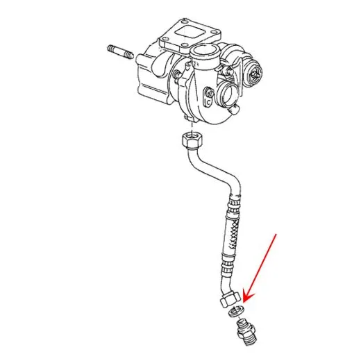 VW Bus T3 Kupferdichtring f�r Stutzen �lr�cklaufleitung 1,6 TD JX