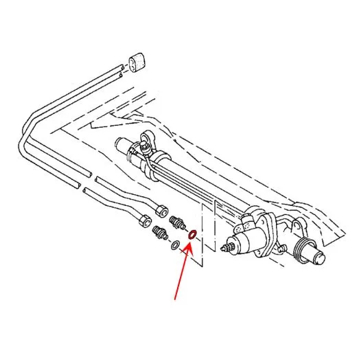 VW Bus T3 Kupferdichtring f�r Stutzen �lr�cklaufleitung 1,6 TD JX