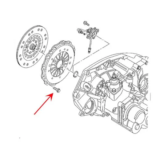 VW Bus T4 T5 Zylinderbundschraube fr Kupplung WaPu Kurbelwelle