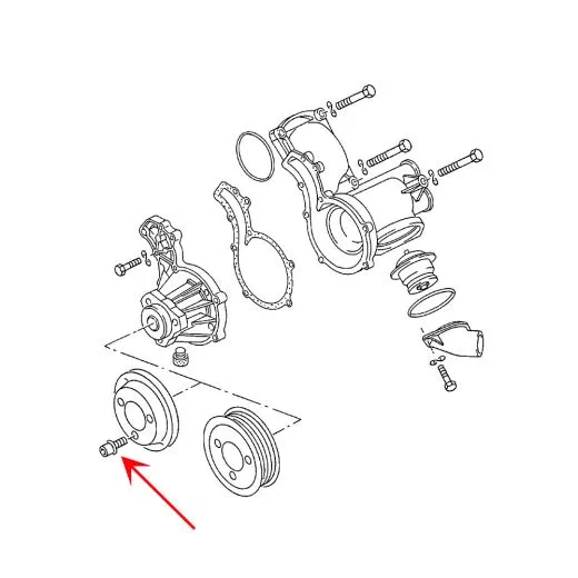 VW Bus T4 T5 Zylinderbundschraube fr Kupplung WaPu Kurbelwelle