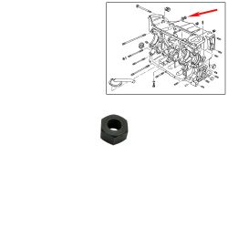 VW Bus T3 Sechskantmutter Kurbelgehuse WBX