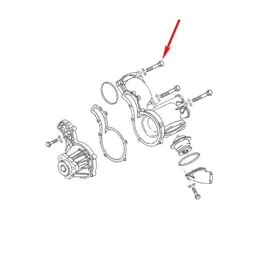 VW Bus T4 Sechskantschraube Wasserpumpengeh�use 1.9 TD