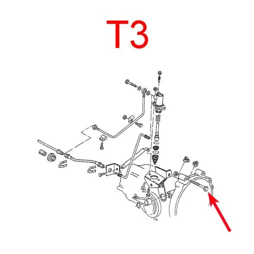 VW Bus T2 T3 T4 Lagerbockschraube Motorblock / Gaszug / Getriebe
