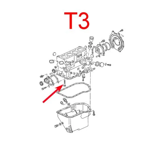 VW Bus T2 T3 T4 Lagerbockschraube Motorblock / Gaszug / Getriebe