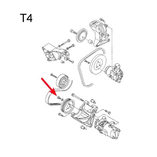 VW Bus T3 T4 Innensechskantschraube & Federscheibe fr Servopumpe / Armlehne