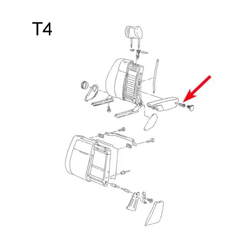 VW Bus T3 T4 Innensechskantschraube & Federscheibe fr Servopumpe / Armlehne