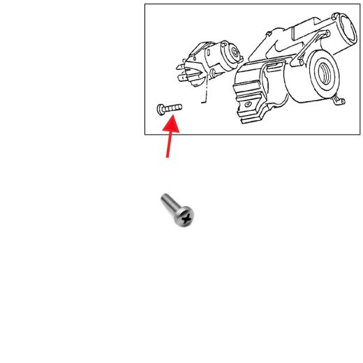 VW Bus T1 T2 T3 Schraube fr Zndanlassschalter N 044 115 5