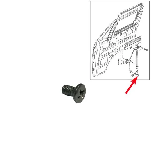 VW Bus T2 T3 Linsensenkschraube fr Fensterkurbel
