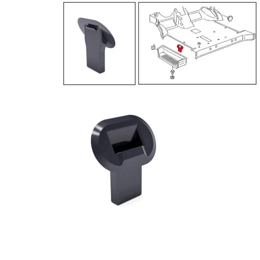 VW Bus T4 Tlle / Halter fr Trittstufeneinsatz