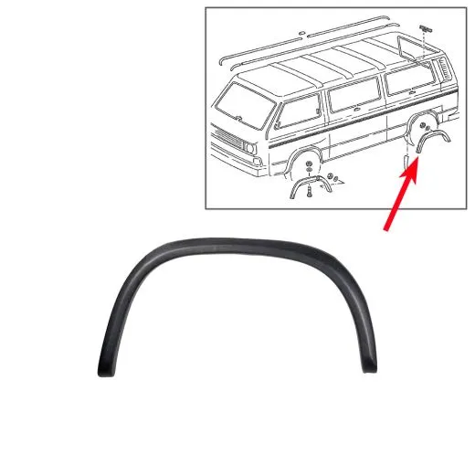 VW Bus T3 Abdeckung f�r Radausschnitt hinten links Syncro 16"
