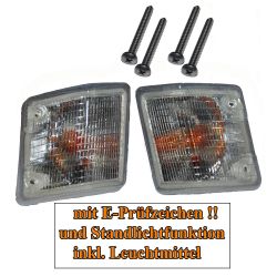 VW Bus T3 Blinker vorn wei mit Standlichtfunktion