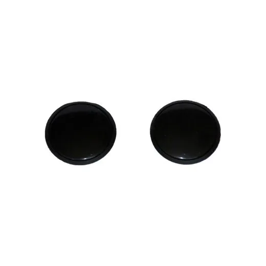 Blindstopfen / Zierschrauben-Set Ø 32 mm universell schwarz - 2 Stück