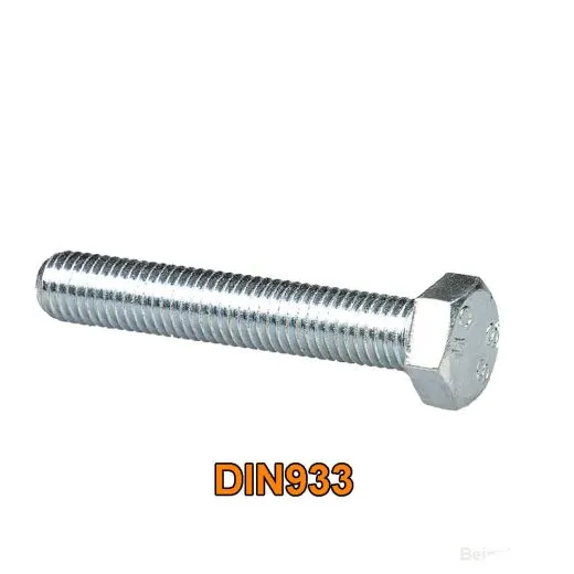M8x40 Sechskantschraube mit Vollgewinde DIN 933 8.8