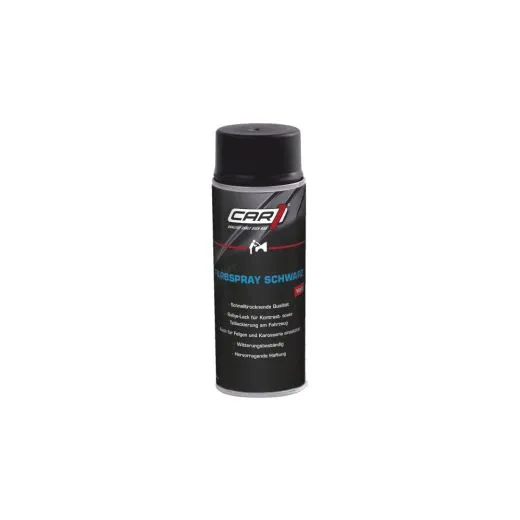 Schwarzmatt Sprühflasche Farbspray 400 ml von CAR1