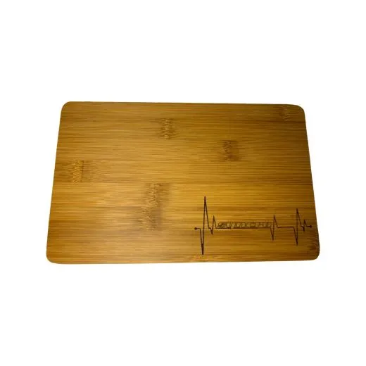 VW Bus Syncro-Herzschlag - Frühstücksbrettchen aus FSC®-zertifiziertem Bambus