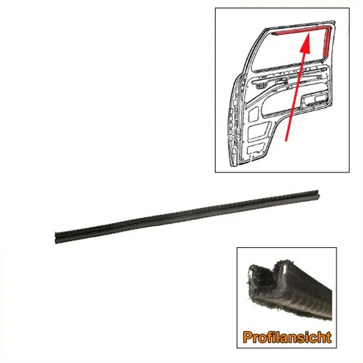 VW Bus T1 T2 T2b Fensterführung hinten ab '52