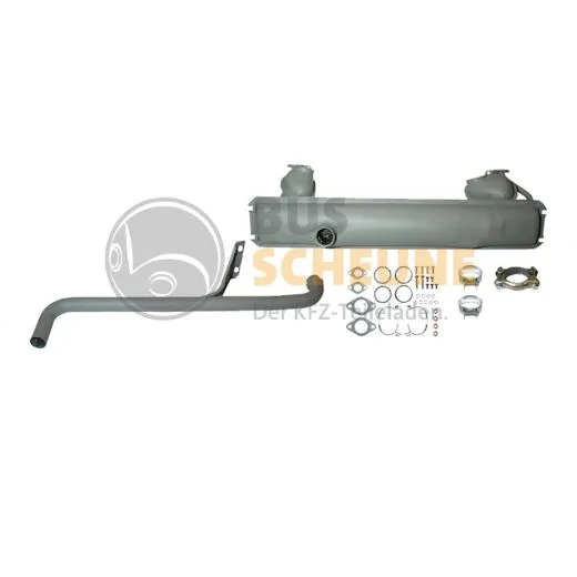 VW Bus T2 T2b Endtopf-Set mit Anbaumaterial '73-'79