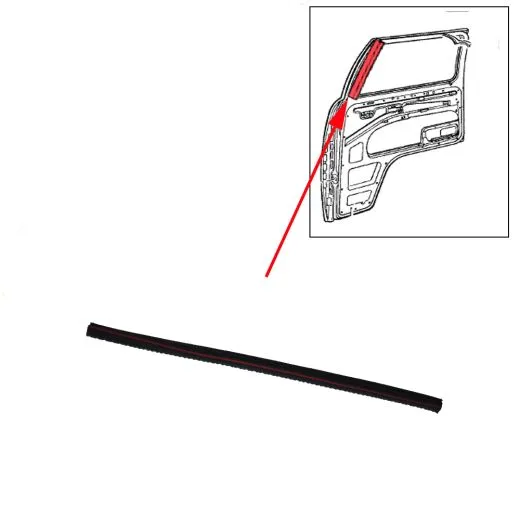 VW Bus T2 T2b Fensterführung vorne ab '65 - li. oder re.
