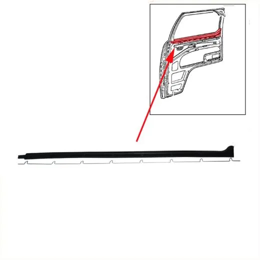VW Bus T2 T2b Innenschachtdichtung Beifahrertür '68-'79