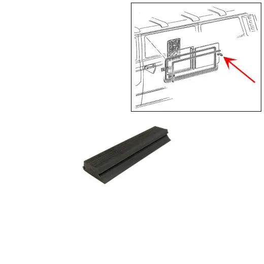 VW Bus T2 T3 Anschlagprofil für Schiebefenster li. oder re.