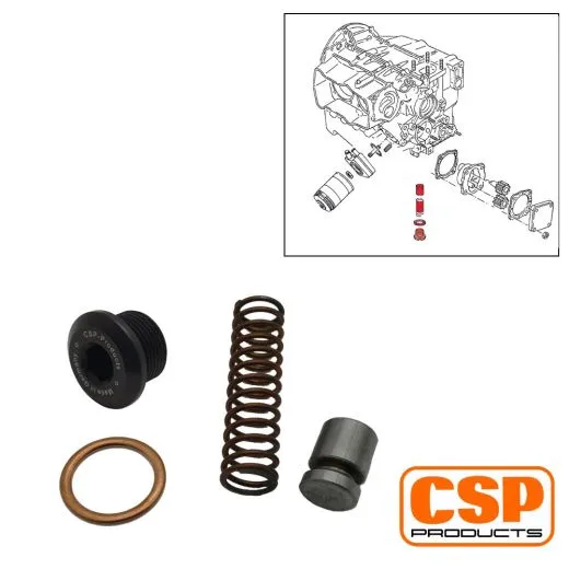 VW Bus T2 T3 Reparatursatz für Öldruckregelkolben 16 x 22 von CSP