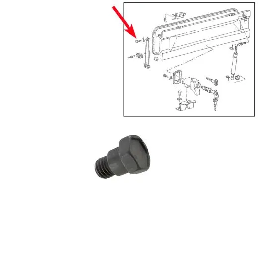 VW Bus T2 T3 Sechskantschraube für Motordeckel & Seitenklappe