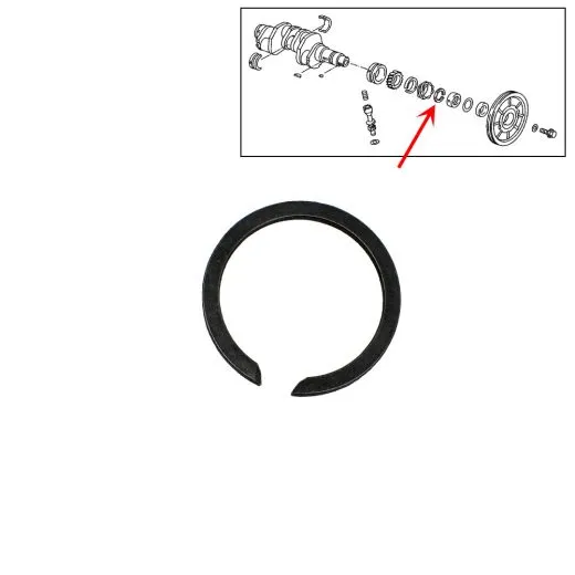 VW Bus T2 T3 Sicherungsring für Kurbelwelle Benziner
