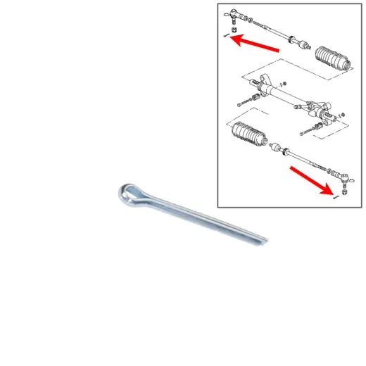 VW Bus T2 T3 Splint für Spurstangenkopf / Motorabdeckblech