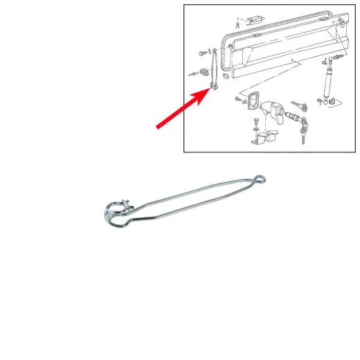 VW Bus T2 T3 Stützfeder für Motorklappe Doka & Pritsche
