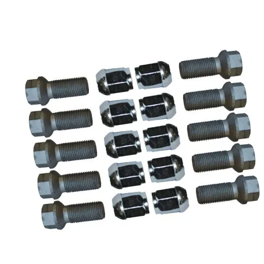 VW Bus T3 10 Radmuttern & 10 Radbolzen kugelbund R12 für Alu-Felge