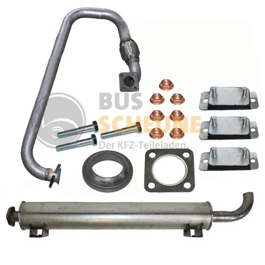 VW Bus T3 Auspuff-Endtopf 1,7 D KY Hosenrohr kompl.