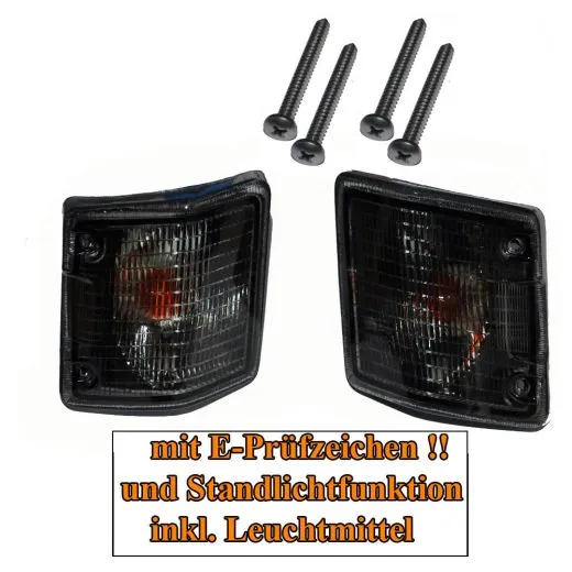 VW Bus T3 Blinker vorn schwarz mit Standlichtfunktion