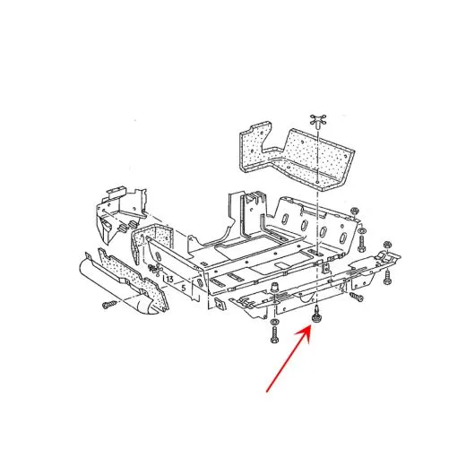 VW Bus T3 Bolzen für Dämpfungswanne