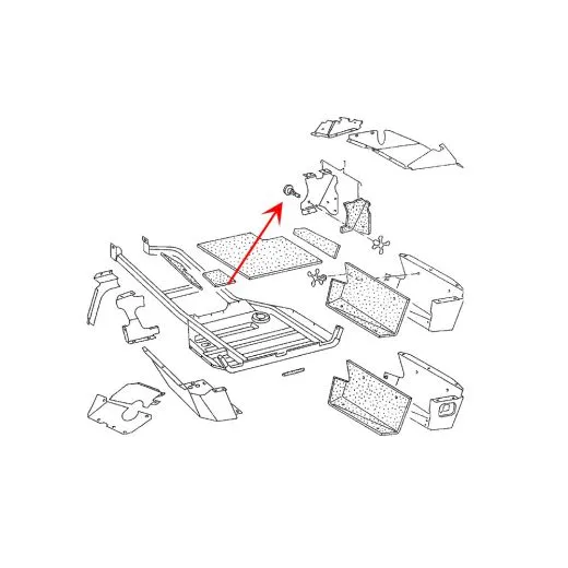 VW Bus T3 Bolzen für Dämpfungswanne