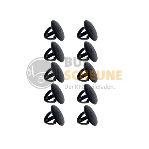 VW Bus T3 Clip für Innenverkleidung schwarz - 10 Stück