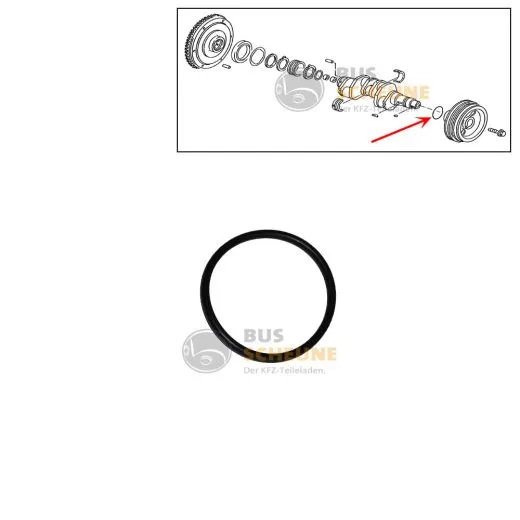VW Bus T3 Dichtring für Kurbelwelle / Keilriemenscheibe WBX