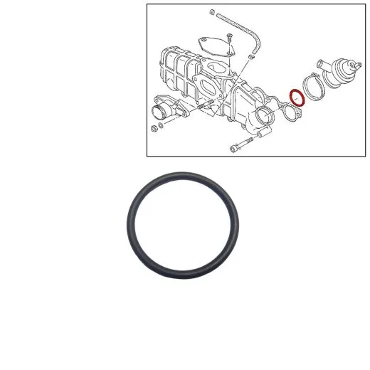 VW Bus T3 Dichtring für Überdruckregelventil Saugstutzen 1,6 TD JX