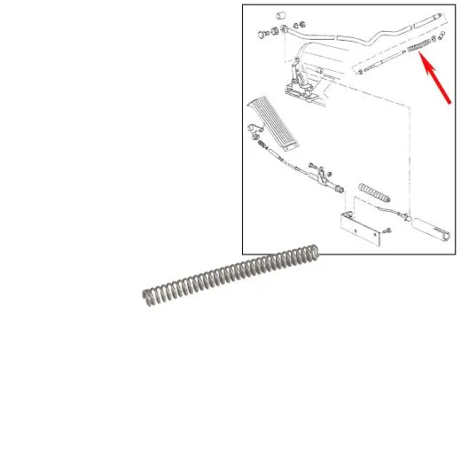 VW Bus T3 Druckfeder für Gasbowdenzug Gaszug Automatikgetriebe