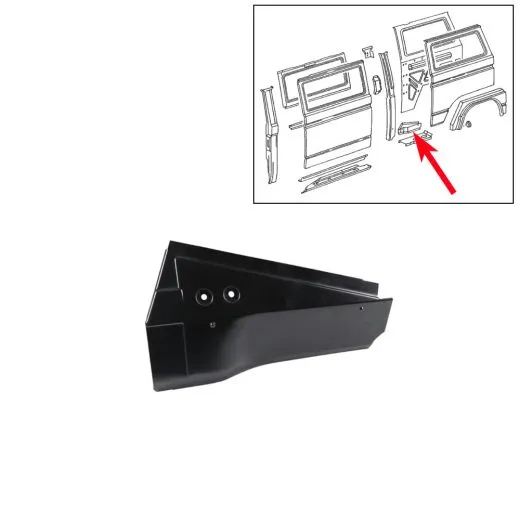 VW Bus T3 Einsatzblech für C-Säule links unten